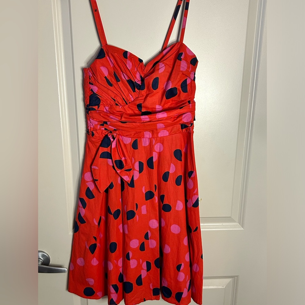 HM orange polka dot dress